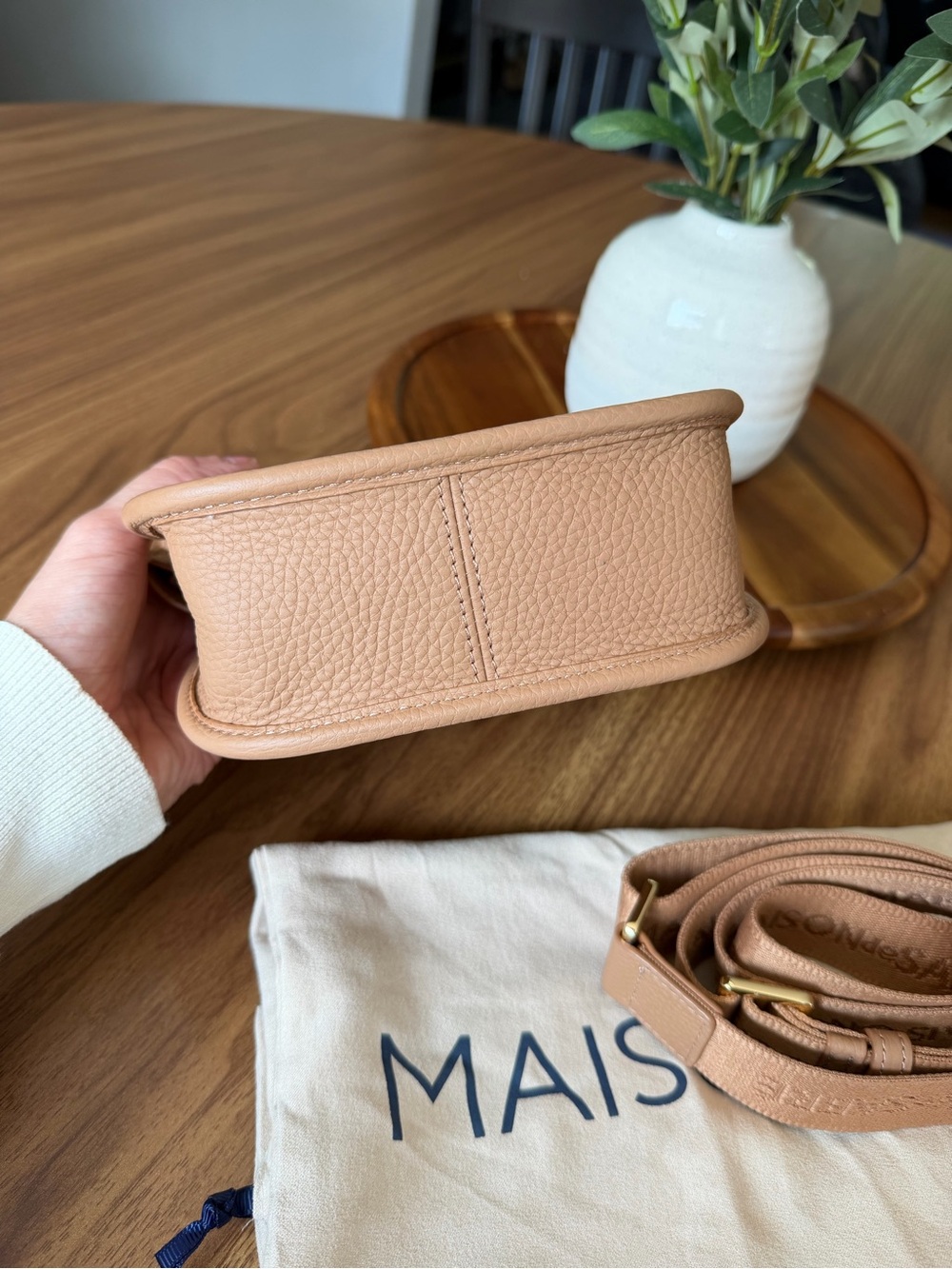 MAISON DE SABRE - Mini Saddle Bag in Sandstone Brown with Charms 🍊- BRAND NEW - Picture 11 of 12